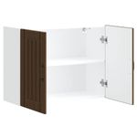 Casa si Gradina - Mobilier - Comode si corpuri - Corpuri bucatarie - Dulap de bucatarie "Lucca" din lemn de stejar maro, mărime 80x31x60 cm, model 1x dulap de perete (2 uși) - Infinity.ro