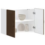 Casa si Gradina - Mobilier - Comode si corpuri - Corpuri bucatarie - Dulap de bucatarie "Lucca" din lemn de stejar maro, mărime 80x31x60 cm, model 1x dulap de perete (2 uși) - Infinity.ro