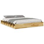 Casa si Gradina - Mobilier - Paturi si accesorii - Paturi - Cadru de pat fara saltea 160x200 cm din lemn masiv de stejar - Infinity.ro