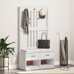 Casa si Gradina - Mobilier - Canapele si coltare - Banchete - Arborele „SANDENS” alb 87x40x159,5 cm lemn masiv de pin - Infinity.ro