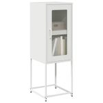 Casa si Gradina - Mobilier - Comode si corpuri - Comode - Dulap, alb, 36x39x107 cm, otel laminat la rece - Infinity.ro