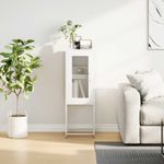 Casa si Gradina - Mobilier - Comode si corpuri - Comode - Dulap, alb, 36x39x107 cm, otel laminat la rece - Infinity.ro
