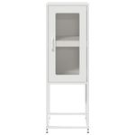 Casa si Gradina - Mobilier - Comode si corpuri - Comode - Dulap, alb, 36x39x107 cm, otel laminat la rece - Infinity.ro