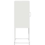 Casa si Gradina - Mobilier - Comode si corpuri - Comode - Dulap, alb, 36x39x107 cm, otel laminat la rece - Infinity.ro