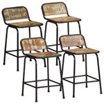 Casa si Gradina - Mobilier - Scaune si fotolii - Scaune - Scaune de bar 4 buc 46x35,5x70 cm lemn masiv recuperat - Infinity.ro