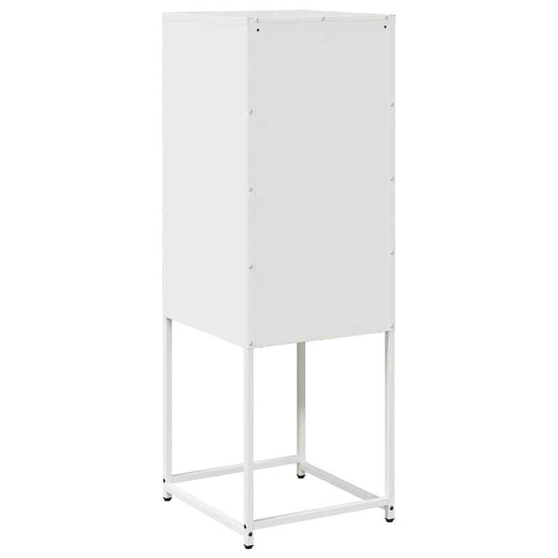 Casa si Gradina - Mobilier - Comode si corpuri - Comode - Dulap, alb, 36x39x107 cm, otel laminat la rece - Infinity.ro