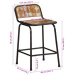 Casa si Gradina - Mobilier - Scaune si fotolii - Scaune - Scaune de bar 4 buc 46x35,5x70 cm lemn masiv recuperat - Infinity.ro
