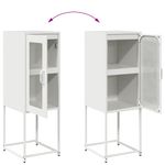 Casa si Gradina - Mobilier - Comode si corpuri - Comode - Dulap, alb, 36x39x107 cm, otel laminat la rece - Infinity.ro