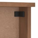 Casa si Gradina - Mobilier - Organizare si depozitare - Cuiere - Suport pentru haine "SANDNES" 45x12x35 cm, lemn masiv de pin, finisaj de alun - Infinity.ro