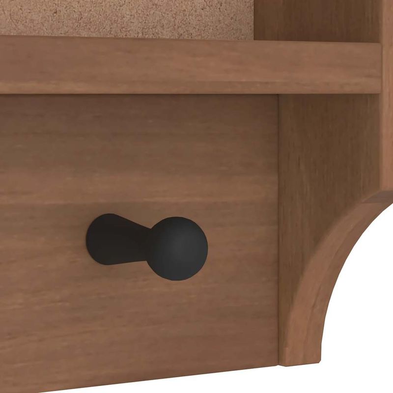 Casa si Gradina - Mobilier - Organizare si depozitare - Cuiere - Suport pentru haine "SANDNES" 45x12x35 cm, lemn masiv de pin, finisaj de alun - Infinity.ro