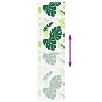 Casa si Gradina - Textile si covoare - Rulouri si jaluzele - Jaluzela de dus 60x240 cm latime material 56 cm, frunze verzi - Infinity.ro