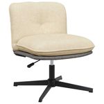 Casa si Gradina - Mobilier - Scaune si fotolii - Scaune - Scaun de birou pivotant, crem, material textil - Infinity.ro