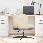 Casa si Gradina - Mobilier - Scaune si fotolii - Scaune - Scaun de birou pivotant, crem, material textil - Infinity.ro