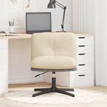 Casa si Gradina - Mobilier - Scaune si fotolii - Scaune - Scaun de birou pivotant, crem, material textil - Infinity.ro