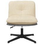 Casa si Gradina - Mobilier - Scaune si fotolii - Scaune - Scaun de birou pivotant, crem, material textil - Infinity.ro