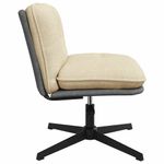 Casa si Gradina - Mobilier - Scaune si fotolii - Scaune - Scaun de birou pivotant, crem, material textil - Infinity.ro