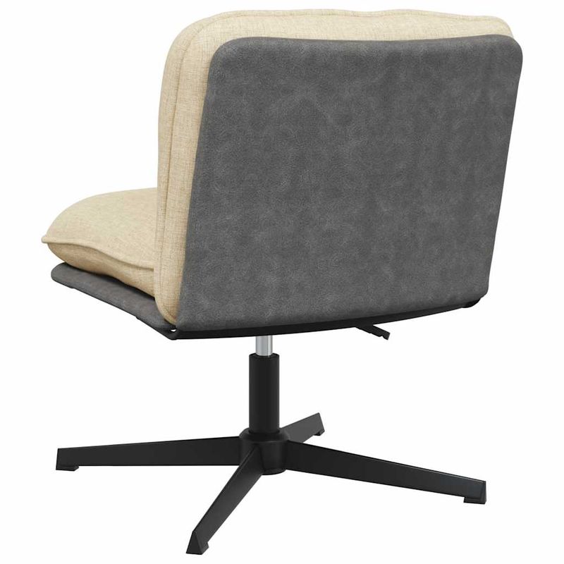 Casa si Gradina - Mobilier - Scaune si fotolii - Scaune - Scaun de birou pivotant, crem, material textil - Infinity.ro