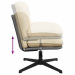 Casa si Gradina - Mobilier - Scaune si fotolii - Scaune - Scaun de birou pivotant, crem, material textil - Infinity.ro