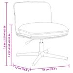 Casa si Gradina - Mobilier - Scaune si fotolii - Scaune - Scaun de birou pivotant, crem, material textil - Infinity.ro