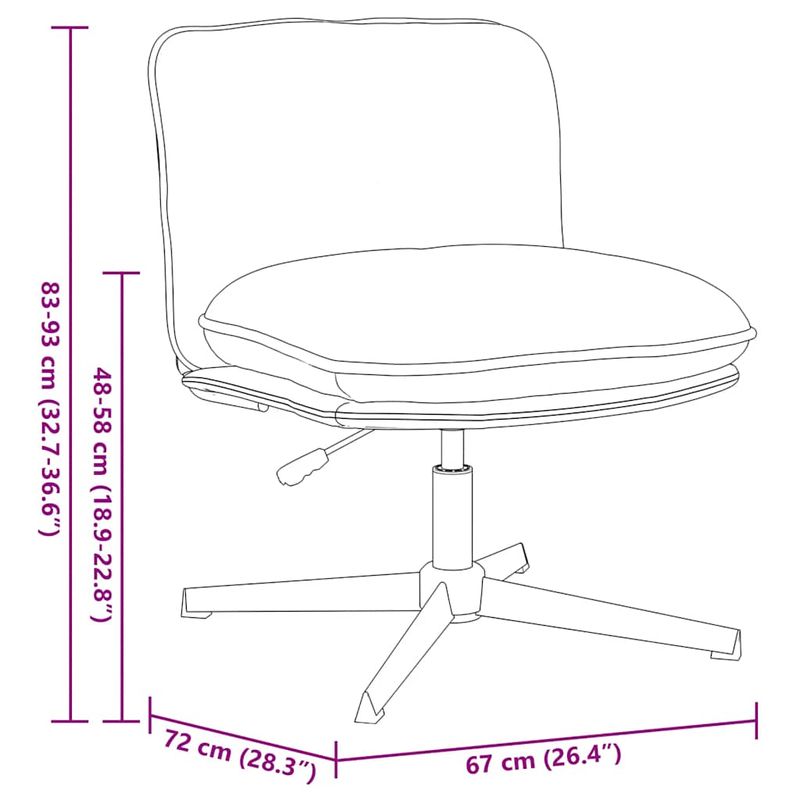 Casa si Gradina - Mobilier - Scaune si fotolii - Scaune - Scaun de birou pivotant, crem, material textil - Infinity.ro