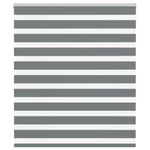 Casa si Gradina - Textile si covoare - Rulouri si jaluzele - Jaluzea tip zebra gri inchis latime tesatura 130,9 cm poliester, mărime 135x150 cm - Infinity.ro