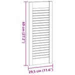 Casa si Gradina - Mobilier - Dulapuri si sifoniere - Dulapuri - Usi de dulap design lambriu, 4 buc., 69x29,5 cm, lemn masiv pin - Infinity.ro