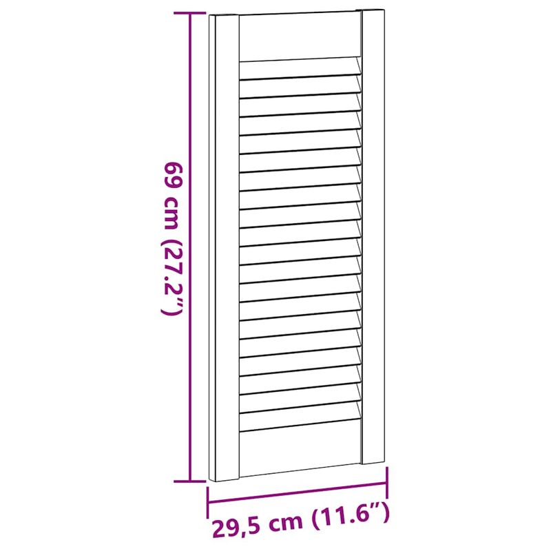 Casa si Gradina - Mobilier - Dulapuri si sifoniere - Dulapuri - Usi de dulap design lambriu, 4 buc., 69x29,5 cm, lemn masiv pin - Infinity.ro