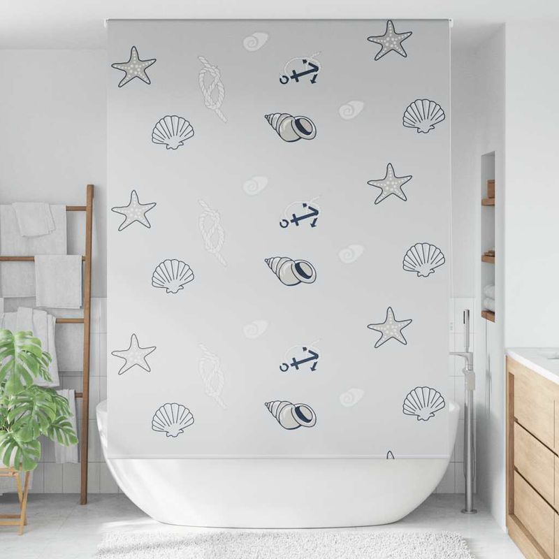 Casa si Gradina - Textile si covoare - Rulouri si jaluzele - Jaluza cu rola de dus 160x240 cm latime material 156 cm, stea de mare - Infinity.ro