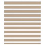 Casa si Gradina - Textile si covoare - Rulouri si jaluzele - Jaluzea tip zebra 130x100 cm latime tesatura 125,9 cm poliester, sand brown - Infinity.ro