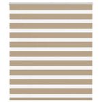 Casa si Gradina - Textile si covoare - Rulouri si jaluzele - Jaluzea tip zebra 125x150 cm latime tesatura 120,9 cm poliester, sand brown - Infinity.ro