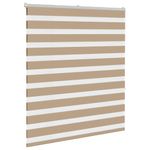 Casa si Gradina - Textile si covoare - Rulouri si jaluzele - Jaluzea tip zebra 125x150 cm latime tesatura 120,9 cm poliester, sand brown - Infinity.ro