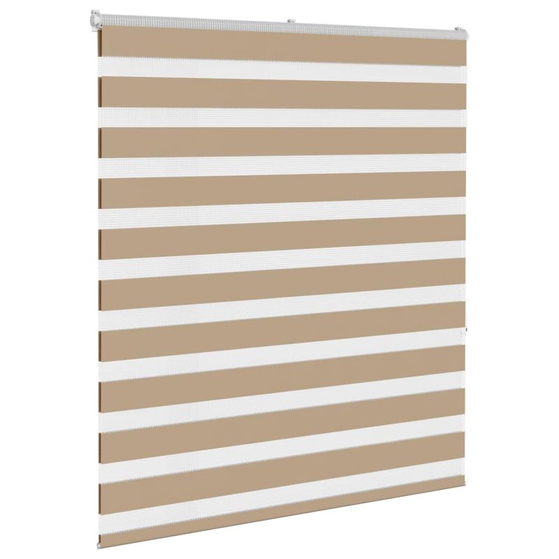 Casa si Gradina - Textile si covoare - Rulouri si jaluzele - Jaluzea tip zebra 125x150 cm latime tesatura 120,9 cm poliester, sand brown - Infinity.ro