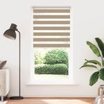Casa si Gradina - Textile si covoare - Rulouri si jaluzele - Jaluzea tip zebra 115x230 cm latime tesatura 110,9 cm poliester, sand brown - Infinity.ro