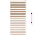 Casa si Gradina - Textile si covoare - Rulouri si jaluzele - Jaluzea tip zebra 115x230 cm latime tesatura 110,9 cm poliester, sand brown - Infinity.ro