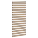 Casa si Gradina - Textile si covoare - Rulouri si jaluzele - Jaluzea tip zebra 100x200 cm latime tesatura 95,9 cm poliester, sand brown - Infinity.ro