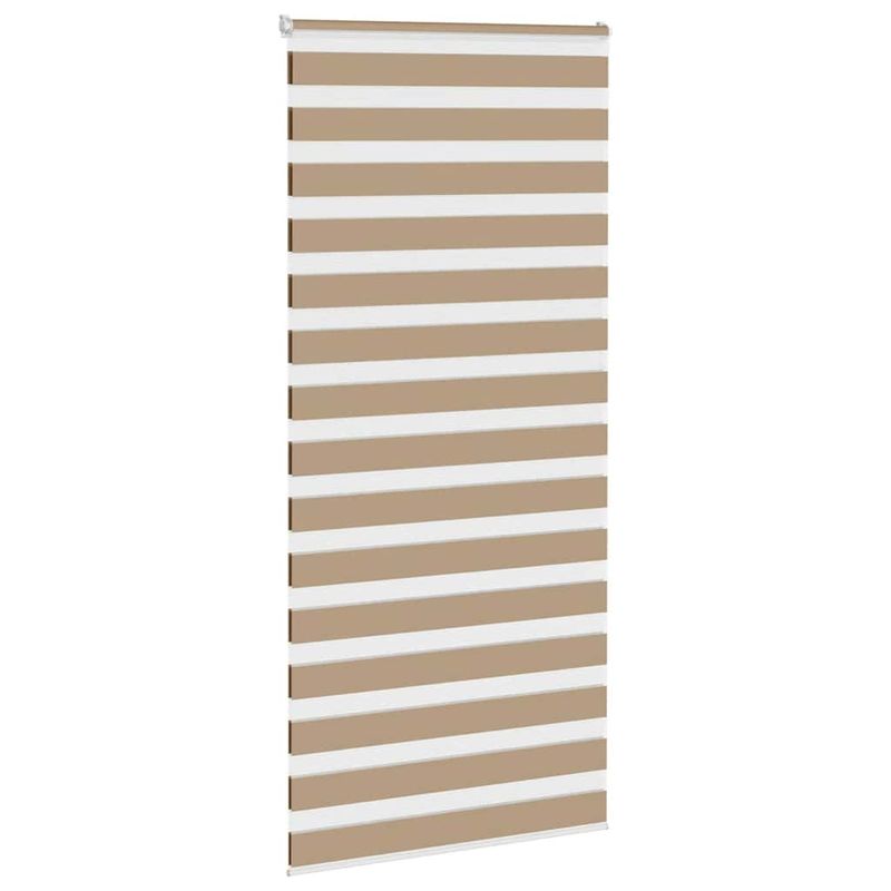 Casa si Gradina - Textile si covoare - Rulouri si jaluzele - Jaluzea tip zebra 100x200 cm latime tesatura 95,9 cm poliester, sand brown - Infinity.ro