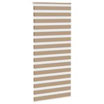 Casa si Gradina - Textile si covoare - Rulouri si jaluzele - Jaluzea tip zebra 100x230 cm latime tesatura 95,9 cm poliester, sand brown - Infinity.ro