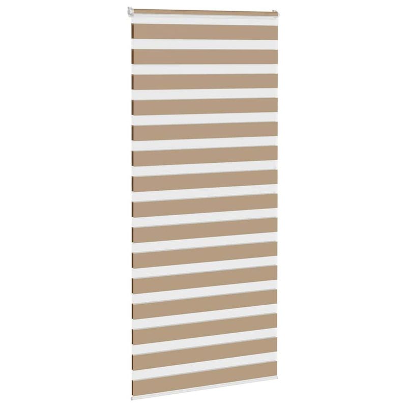 Casa si Gradina - Textile si covoare - Rulouri si jaluzele - Jaluzea tip zebra 100x230 cm latime tesatura 95,9 cm poliester, sand brown - Infinity.ro