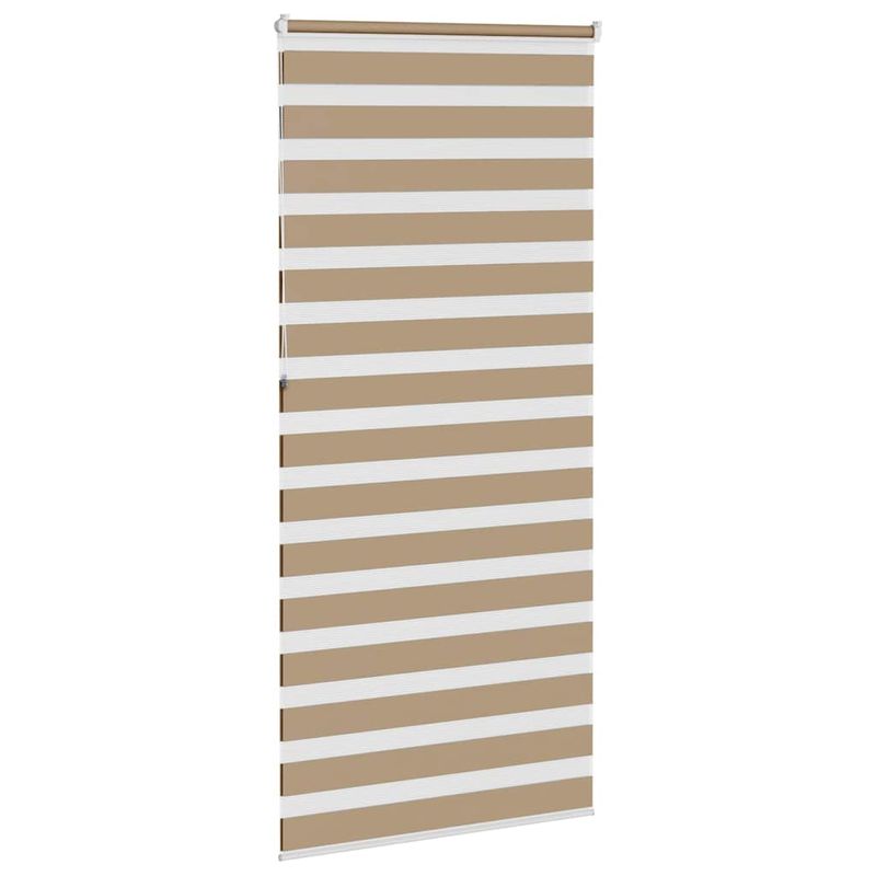 Casa si Gradina - Textile si covoare - Rulouri si jaluzele - Jaluzea tip zebra 100x230 cm latime tesatura 95,9 cm poliester, sand brown - Infinity.ro