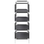 Casa si Gradina - Mobilier - Organizare si depozitare - Organizator incaltaminte - Suport pantofi 4 niveluri negru 44x28x77 cm tesatura netesa - Infinity.ro