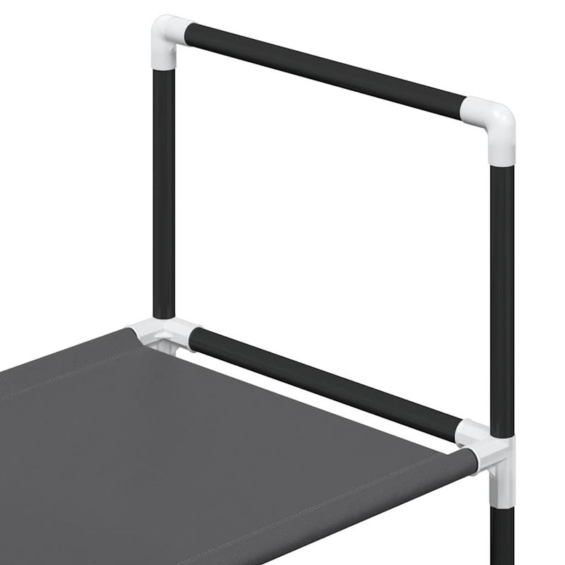 Casa si Gradina - Mobilier - Organizare si depozitare - Organizator incaltaminte - Suport pantofi 4 niveluri negru 44x28x77 cm tesatura netesa - Infinity.ro