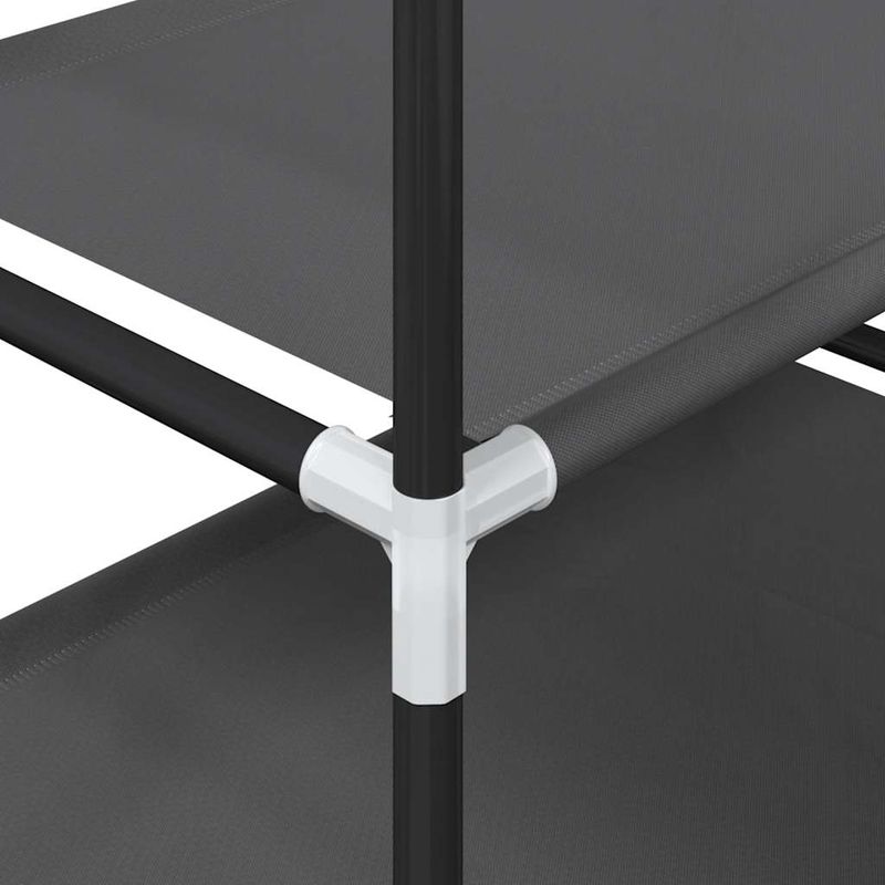 Casa si Gradina - Mobilier - Organizare si depozitare - Organizator incaltaminte - Suport pantofi 4 niveluri negru 44x28x77 cm tesatura netesa - Infinity.ro