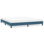 Casa si Gradina - Mobilier - Paturi si accesorii - Paturi - Cadru de pat fara saltea Albastru inchis 200x220 cm catifea - Infinity.ro