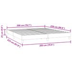 Casa si Gradina - Mobilier - Paturi si accesorii - Paturi - Cadru de pat fara saltea Albastru inchis 200x220 cm catifea - Infinity.ro