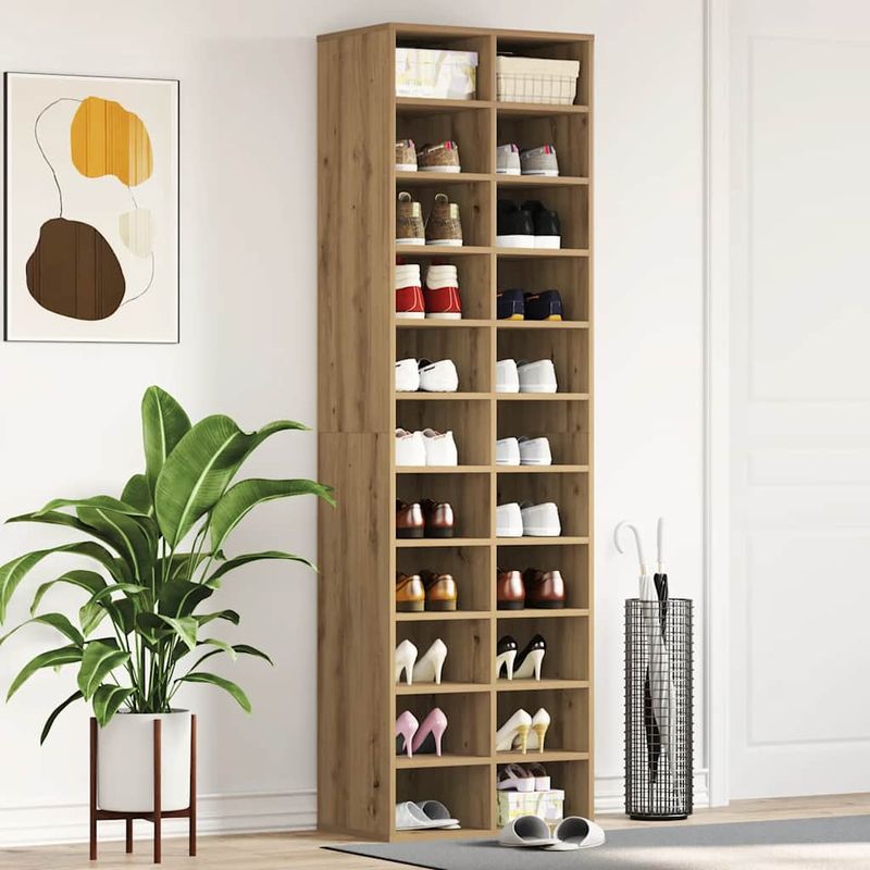 Casa si Gradina - Mobilier - Organizare si depozitare - Organizator incaltaminte - Dulap Pantofi Artisan Stejar 54x34x183 cm Lemn prelucrat - Infinity.ro