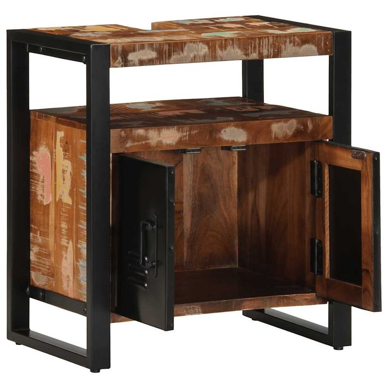 Casa si Gradina - Mobilier - Seturi de mobilier - Seturi baie - Dulap pentru chiuveta de baie 55x35x60 cm lemn masiv recuperat - Infinity.ro