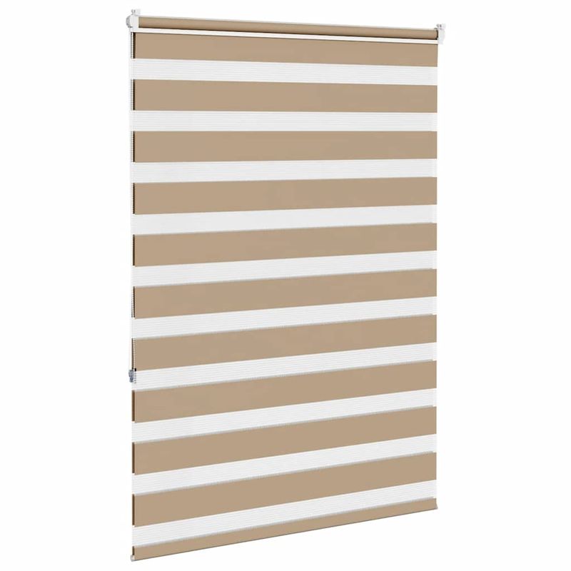 Casa si Gradina - Textile si covoare - Rulouri si jaluzele - Jaluzea tip zebra 95x150 cm latime tesatura 90,9 cm poliester, sand brown - Infinity.ro