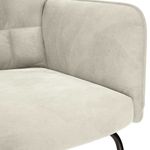 Casa si Gradina - Gradina si terasa - Balansoare si hamace - Balansoare - Scaun balansoar cu scaun din catifea crem - Infinity.ro