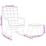 Casa si Gradina - Gradina si terasa - Balansoare si hamace - Balansoare - Scaun balansoar cu scaun din catifea crem - Infinity.ro