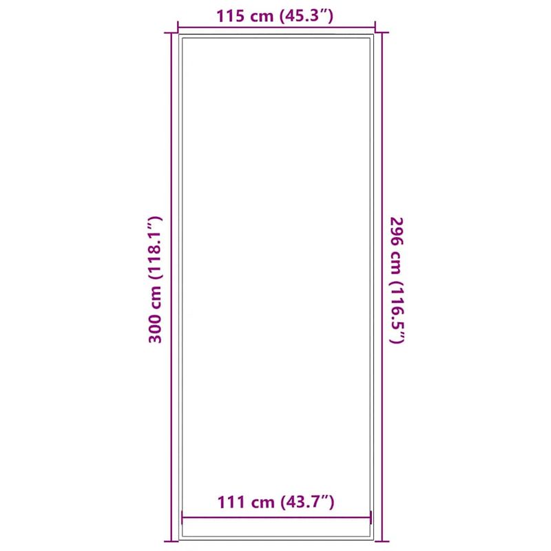 Casa si Gradina - Textile si covoare - Covoare - Covorase intrare - Pres negru 115x300 cm - Infinity.ro